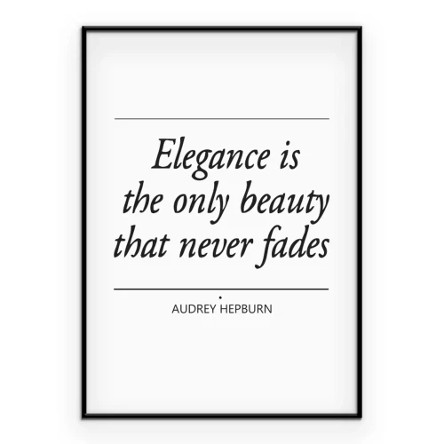 Poster Klassische Audrey-Hepburn-Typografie