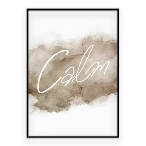 Poster Ein dezentes Friedensmotiv in Beige