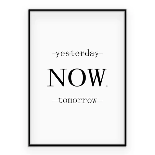 Poster Eine minimalistische Inschrift über das Leben