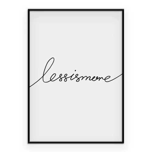 Poster Elegante dekorative Inschrift