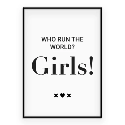 Poster Motivationstext für Mädchen