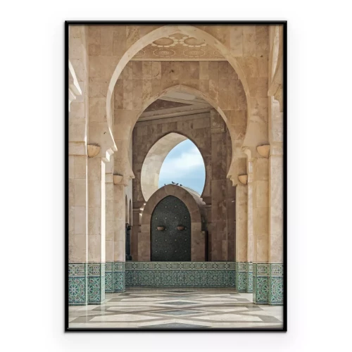 Poster Orientalische Bögen mit dekorativem Tor