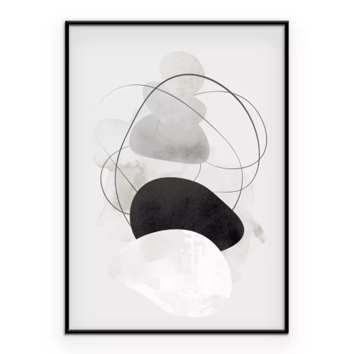 Poster Ausgewogene Formen minimalistisch