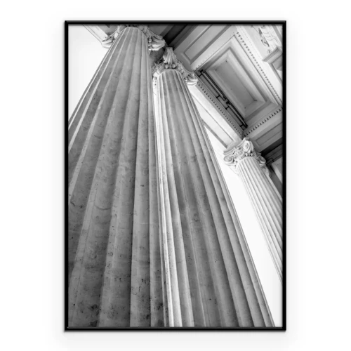 Poster Architektonische Säulen in Grau