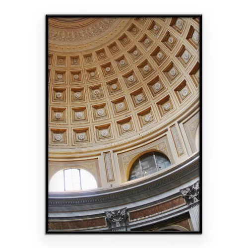 Poster Monumentales Interieur mit einer dekorativen Kuppel