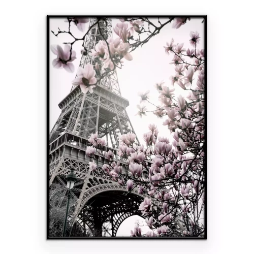 Poster Eine romantische Aufnahme des Eiffelturms