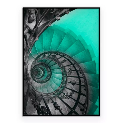 Poster Geometrische Wendeltreppe