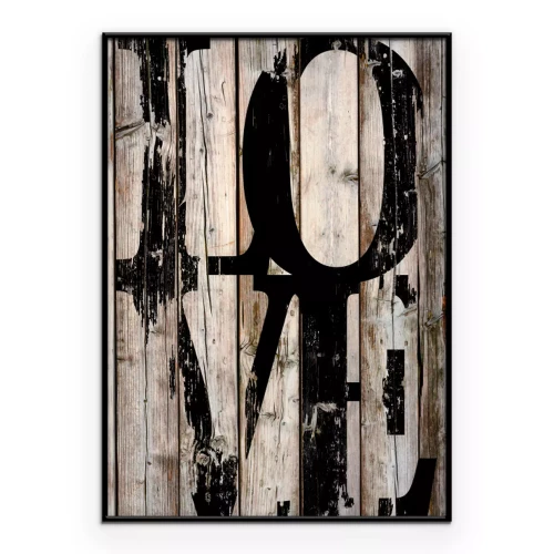 Poster Rustikale Liebesdekoration