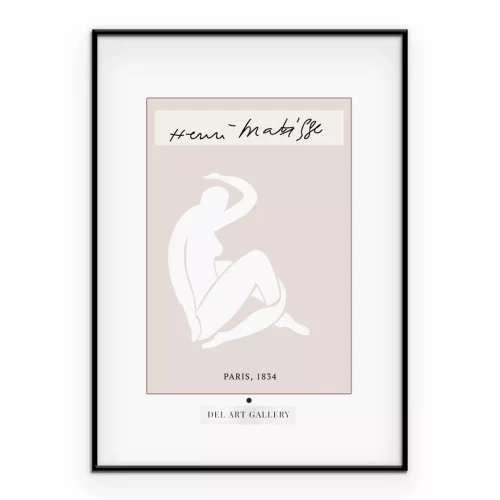 Poster Eine filigrane Komposition mit einer Silhouette