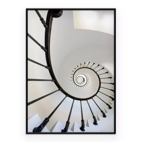 Poster Moderne Wendeltreppe