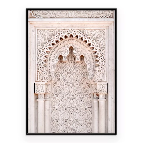 Poster Geometrische Ornamente um den Bogen