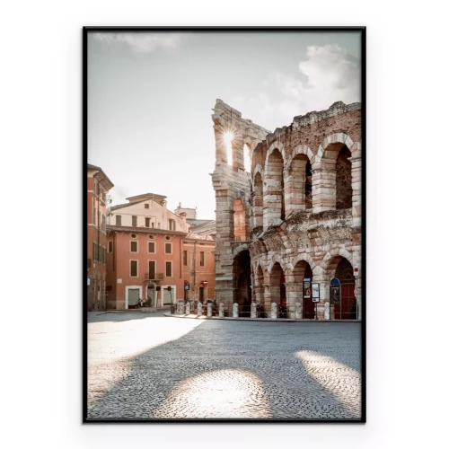 Poster Historische Steinarena mit Bögen
