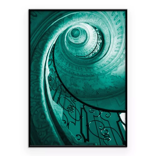 Poster Künstlerische Aufnahme der Treppe