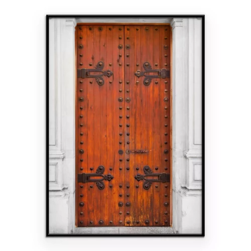 Poster Rustikale Holztüren
