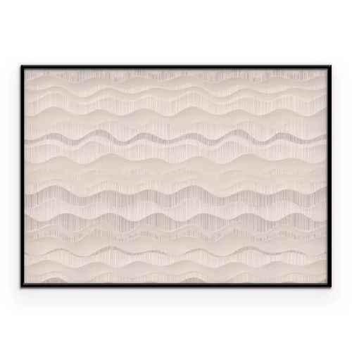 Poster Eine subtile Komposition aus beigen Wellen