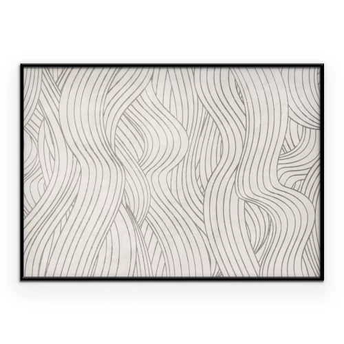 Poster Strukturmotiv mit rhythmischen Wellen