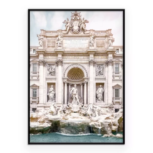 Poster Klassischer römischer Brunnen