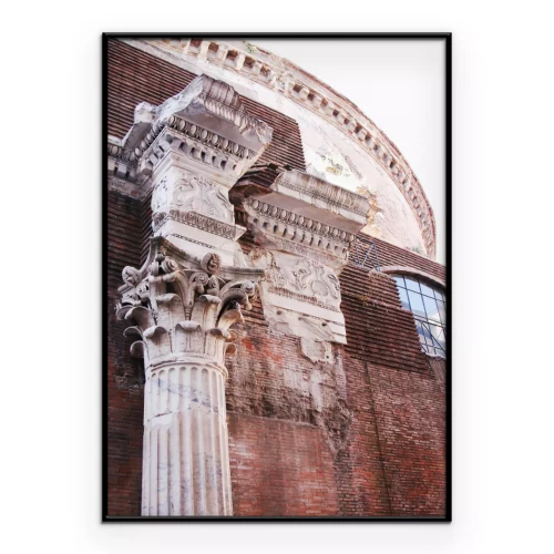 Poster Monumentale Säulen mit Skulpturen