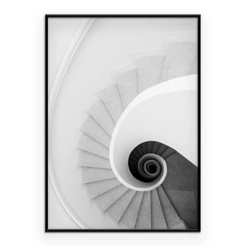 Poster Abstrakte Wendeltreppe