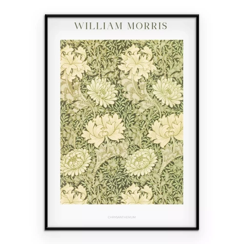 Poster Florale Komposition im Stil von William Morris