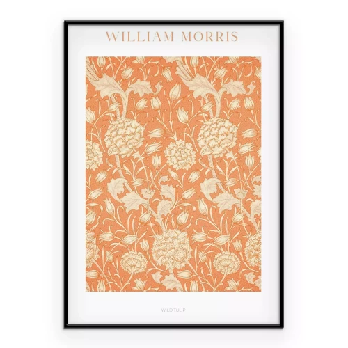 Poster Pflanzenmuster im Stil von William Morris