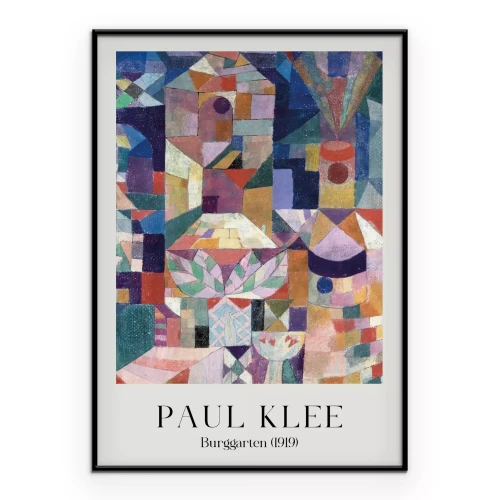 Poster Burggarten-Garten Reproduktion von Paul Klee