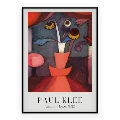 Poster Herbstblume Reproduktion von Paul Klee