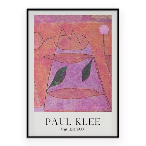 Poster Rosa Abstraktion Reproduktion von Paul Klee