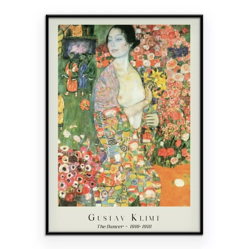 Poster Tänzerin Reproduktion von Gustav Klimt