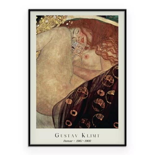 Poster Danaë Reproduktion von Gustav Klimt