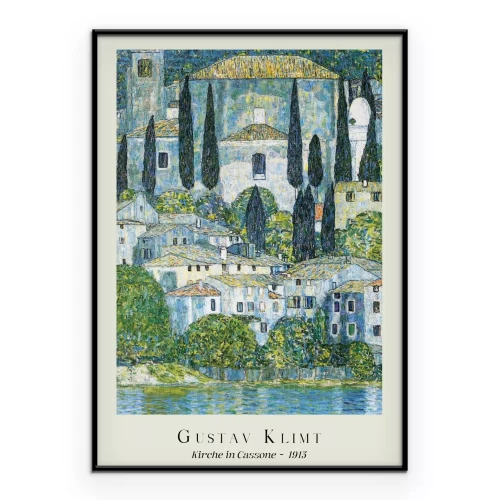 Poster Kirche in Cassone Gemälde von Gustav Klimt