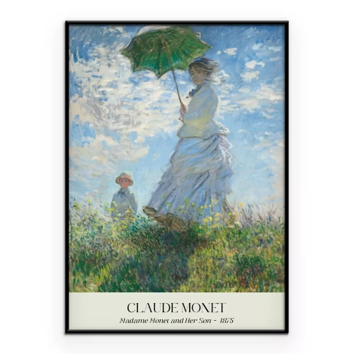 Poster Madame Monet und ihr Sohn