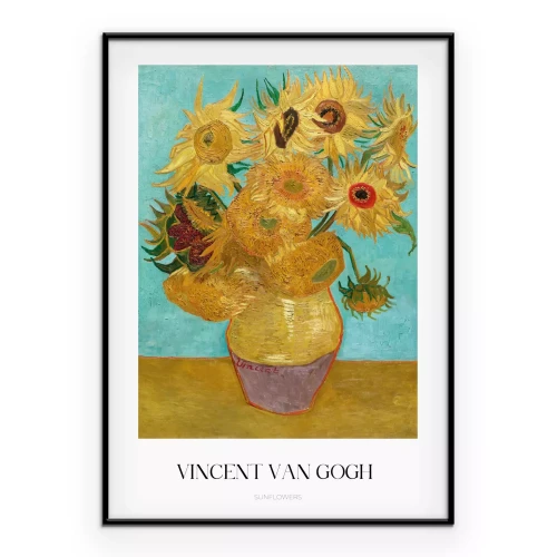 Poster Sonnenblumen Blumen Reproduktion von Vincent van Gogh