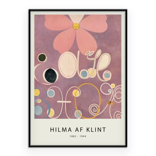 Poster Moderne Abstraktion Blumen Hilma af Klint