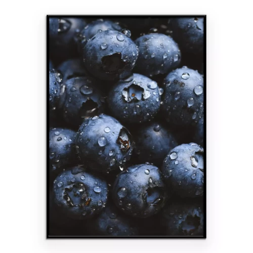 Poster Beeren mit Wassertropfen