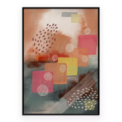 Poster Bunte Abstraktion im modernen Stil