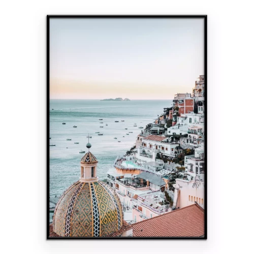 Poster Blick auf die Amalfiküste