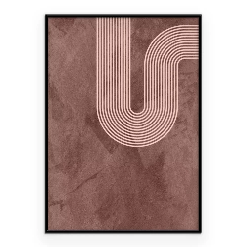 Poster Minimalistische Geometrie auf Betonhintergrund