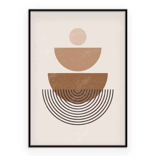 Poster Geometrische Minimalismus-Komposition