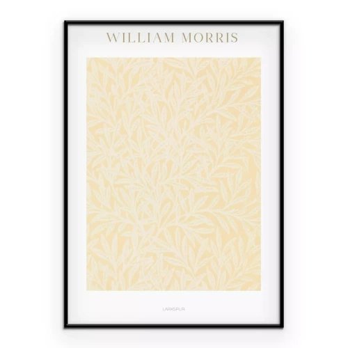 Poster Blättriges künstlerisches Motiv im Stil von William Morris