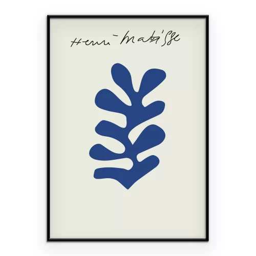 Poster Dekoratives Blattminimalismus im Stil der Matisse