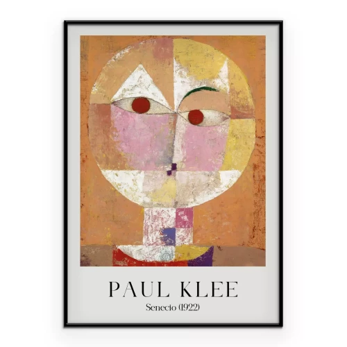 Poster Abstraktion im Stil von Paul Klee Reproduktion Senecio