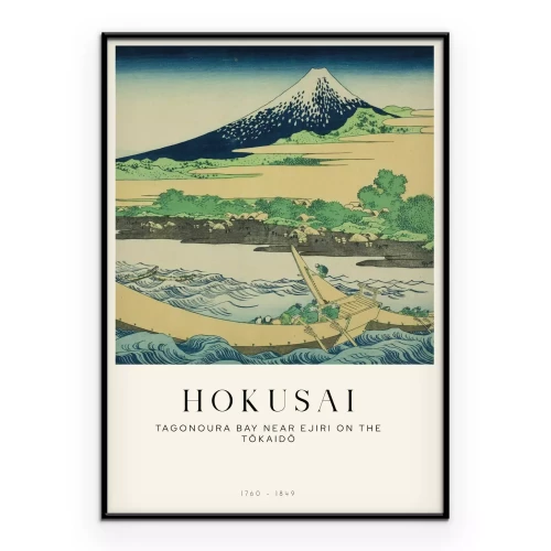 Poster Tagonoura-Bucht bei Ejiri Landschaft von Hokusai