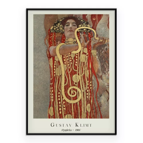 Poster Hygieia Reproduktion von Gustav Klimt