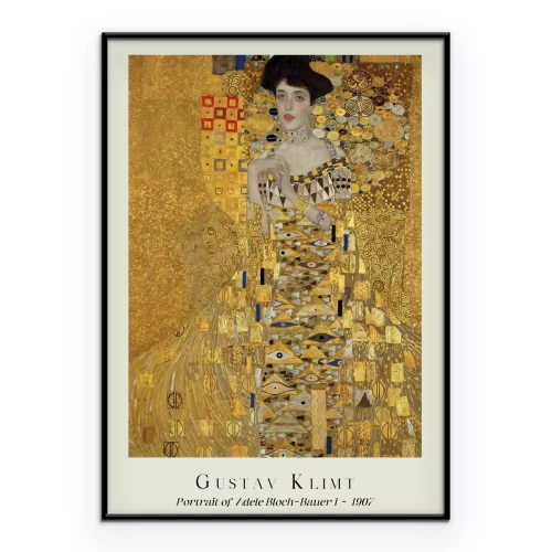 Poster Porträt von Adele Bloch-Bauer I von Gustav Klimt