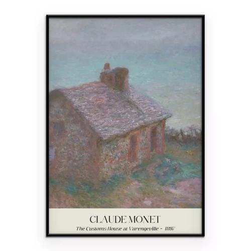 Poster Zollhaus in Varengeville Reproduktion von Claude Monet