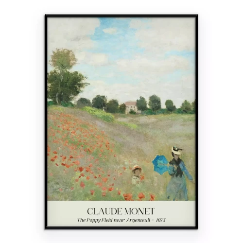 Poster Maków Feld in der Nähe von Argenteuil Claude Monet