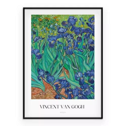 Poster Blumen Iris Gemälde Vincent van Gogh