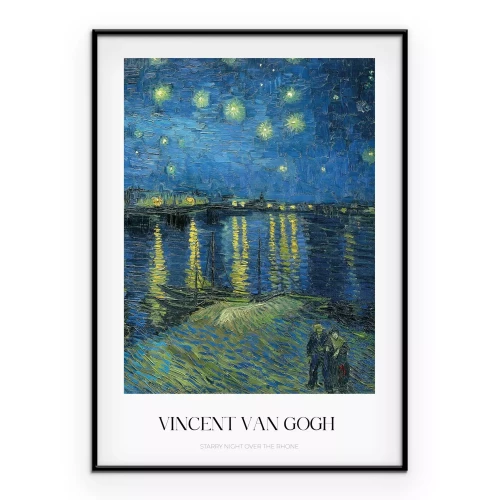 Poster Vincent van Gogh Sternennacht über der Rhône
