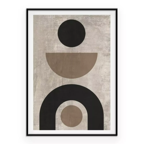 Poster Geometrische Formen modernes Muster